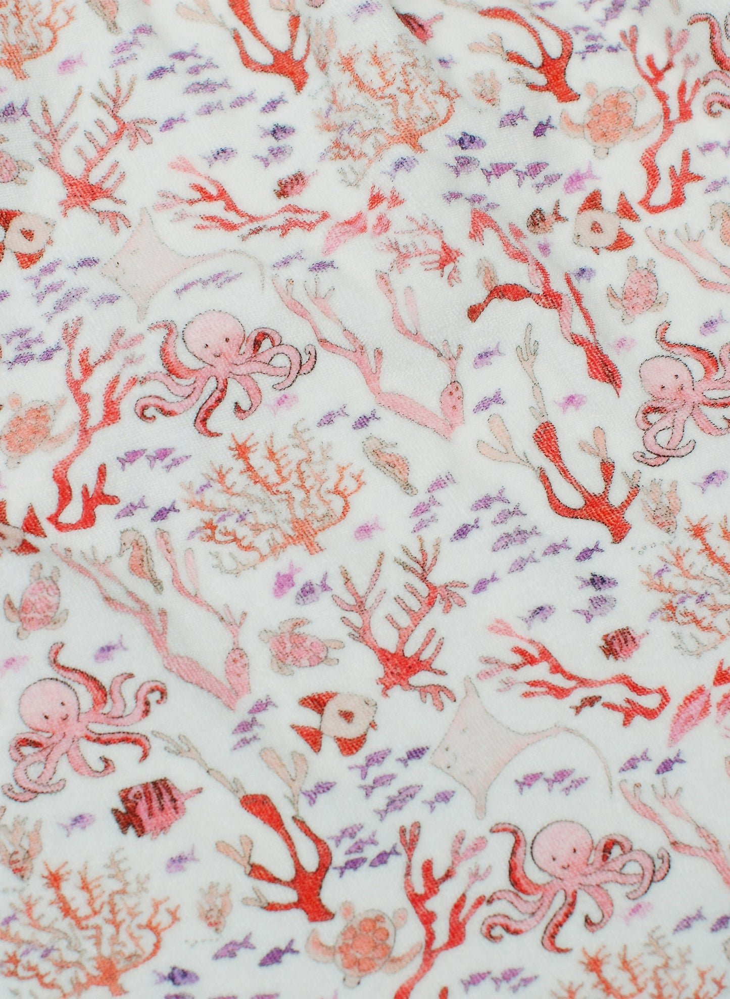 Rosy Coral Reef Bathrobe