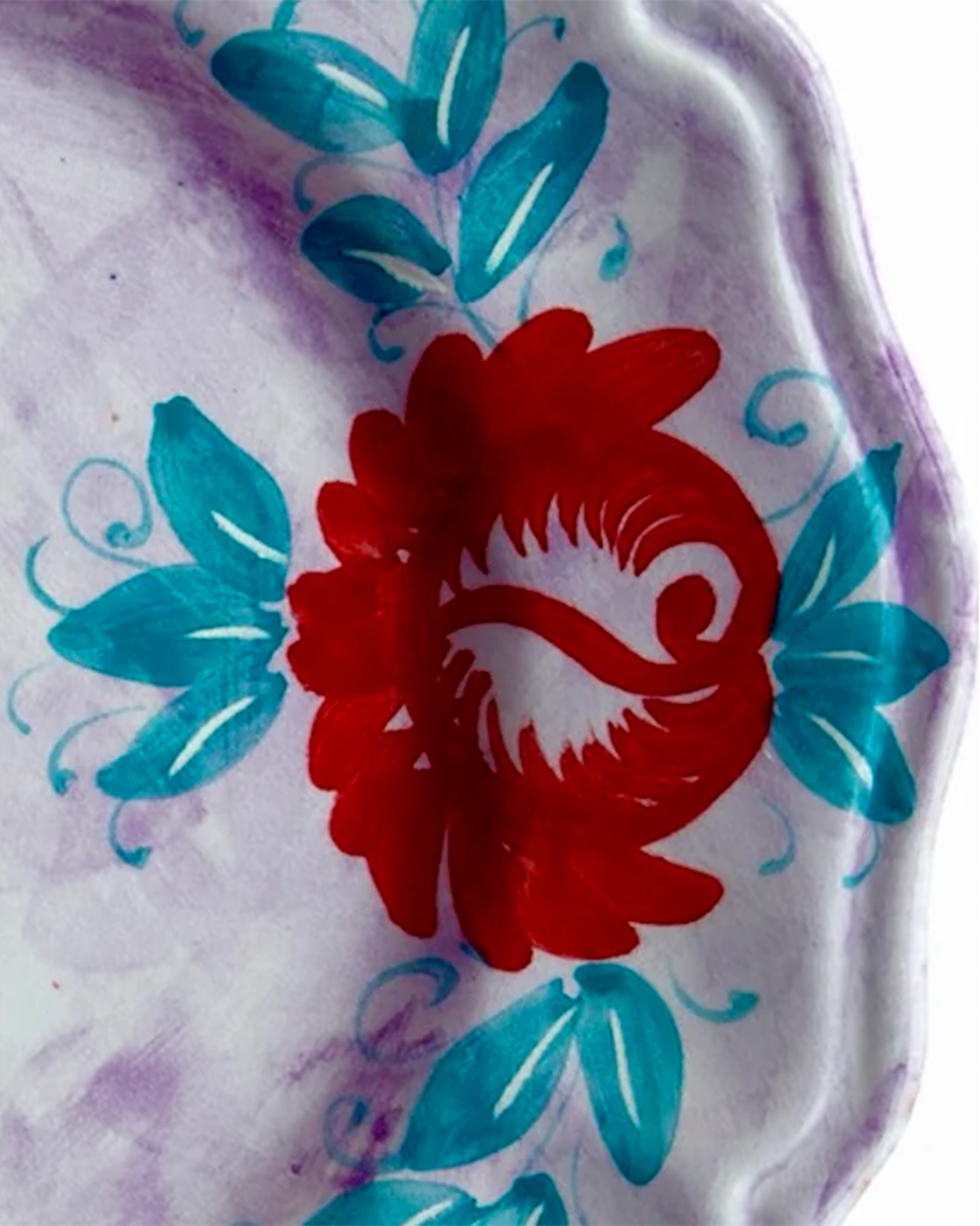 The Red Roses Soup Plate