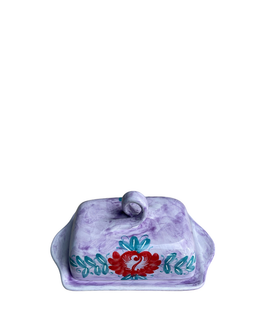 The Red Roses Butter Dish