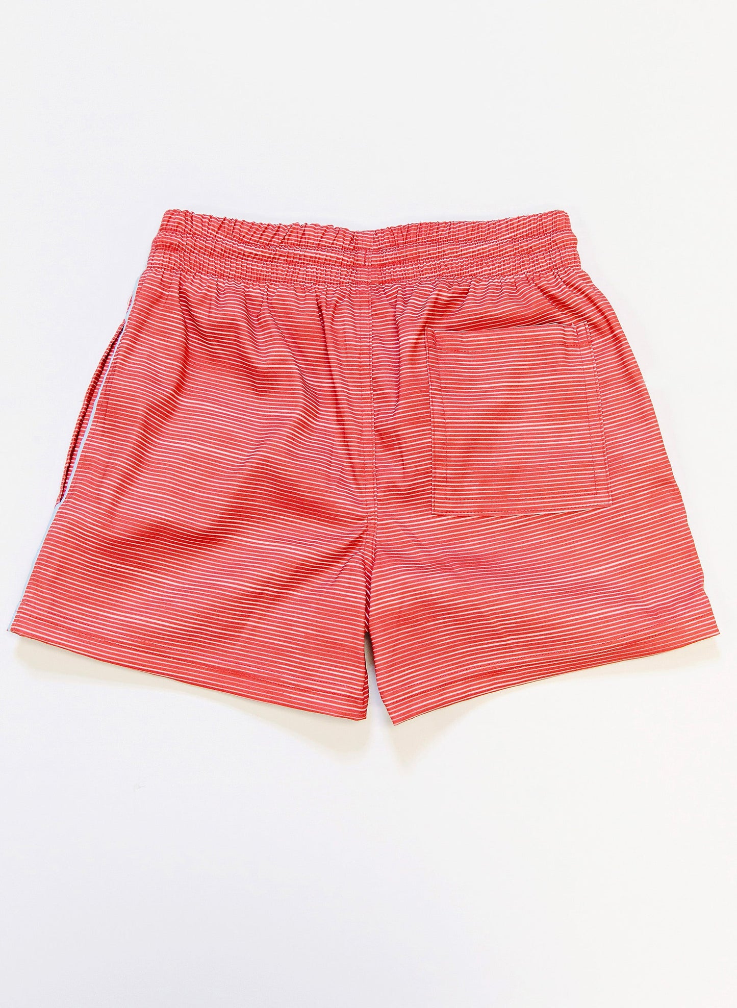Duck Swim Short - Racing Red Stripe