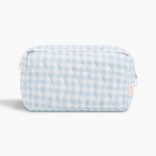 Toiletry Pouch - Blue Gingham