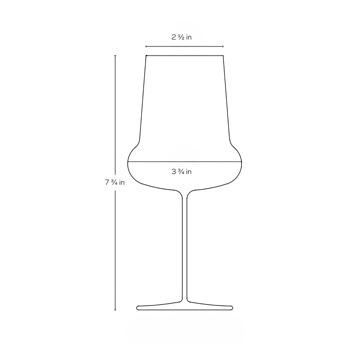 Ghost Zero Belly White Wine Glass