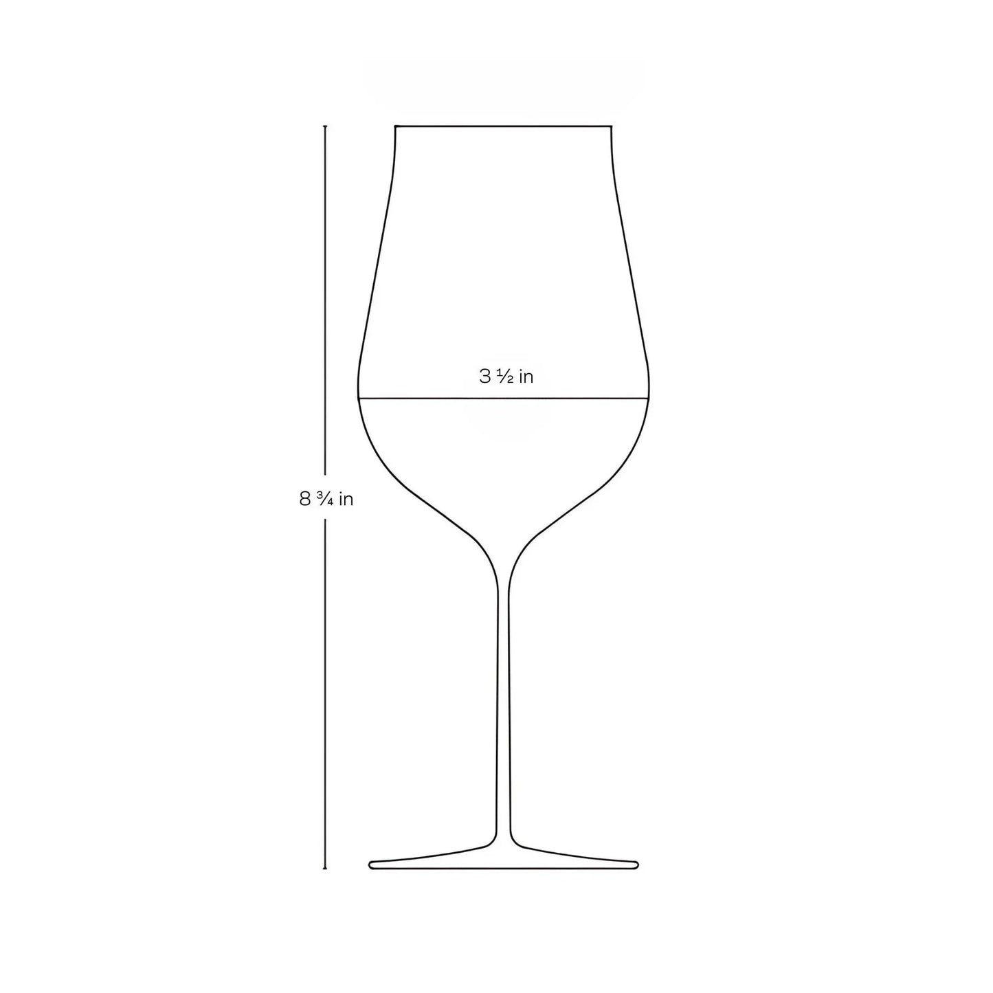 Ghost Zero Tulip Red Wine Glass