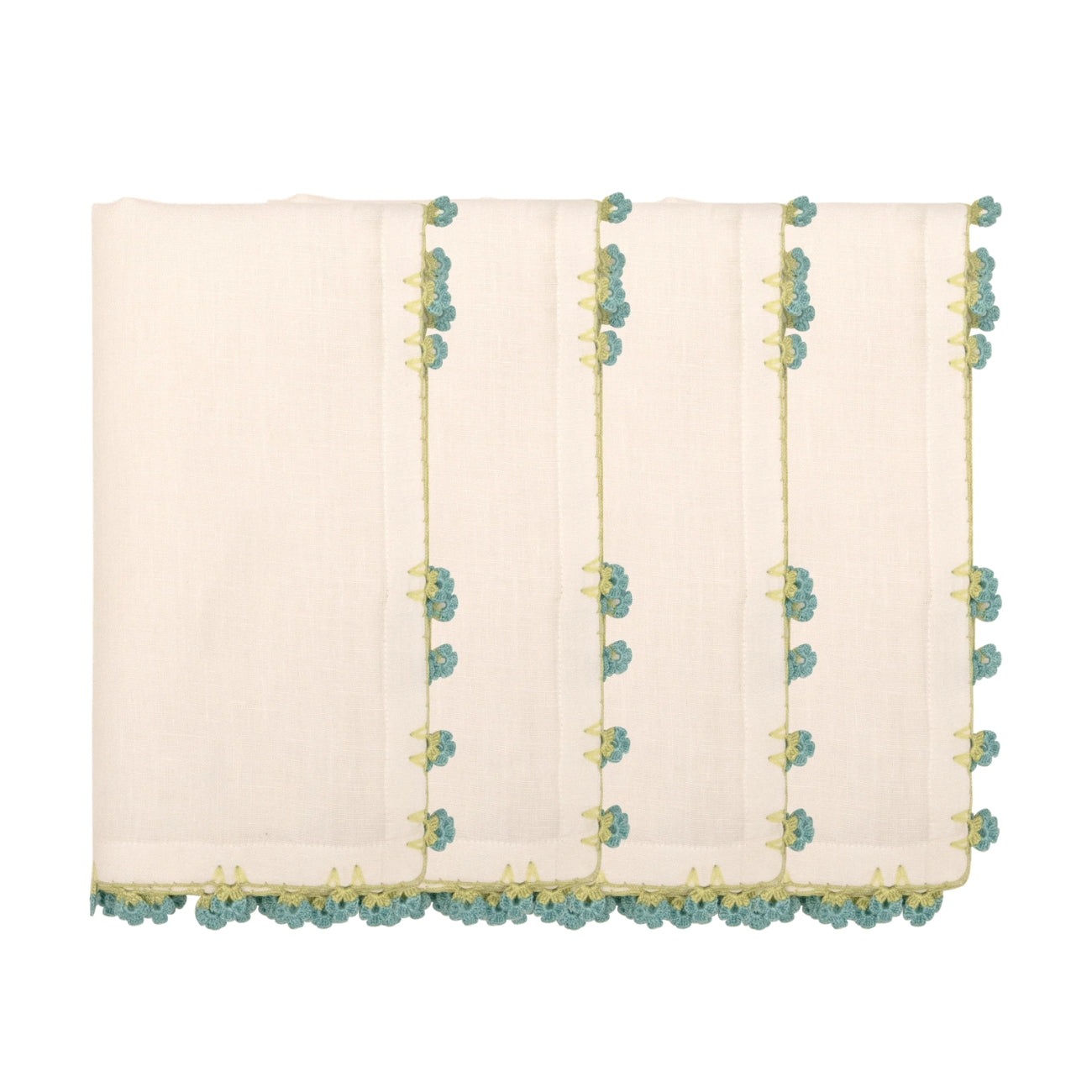 Hand Crochet Napkins 18" x 18" (Set of 4)