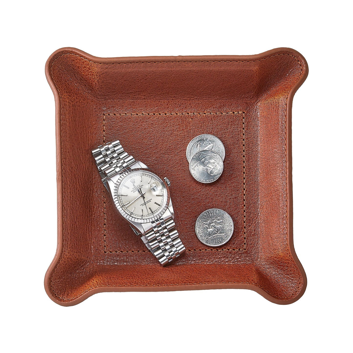 Small Leather Valet Tray