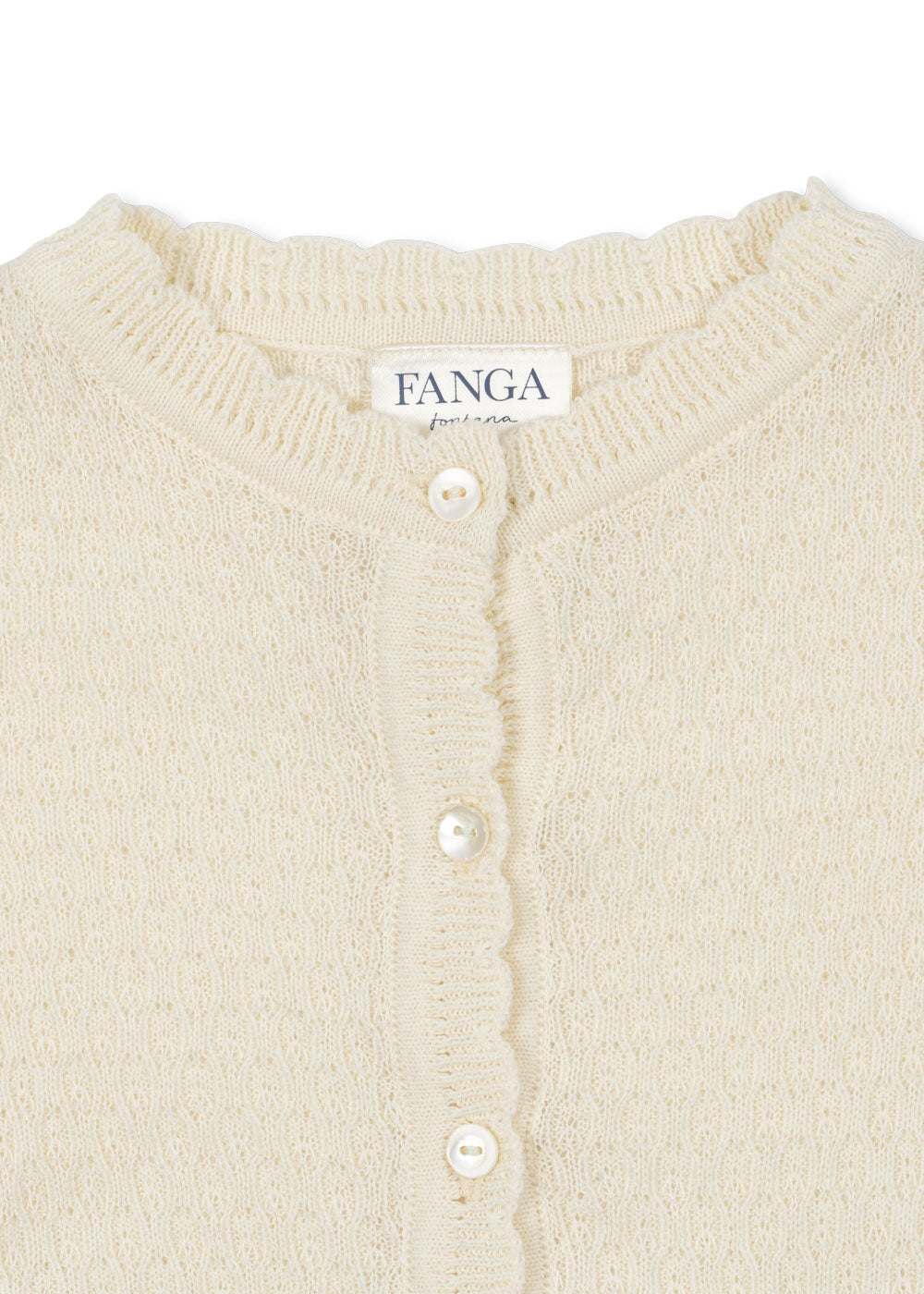 Venti Pointelle Knit Cardigan