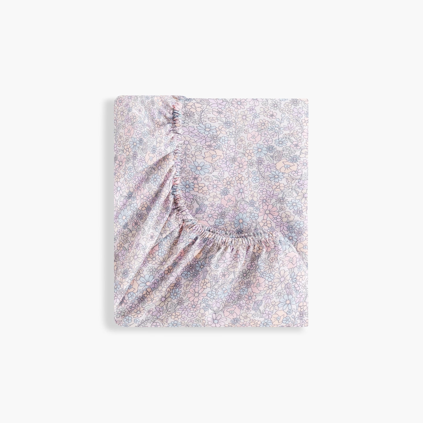 Enchanted Wildflowers Crib Sheet - Ivory