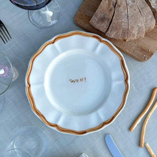 Personalized Fil Rouge Plate- Set of 6