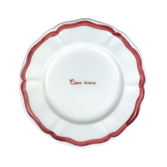 "Ciao Cuore" Fil Rouge Plate