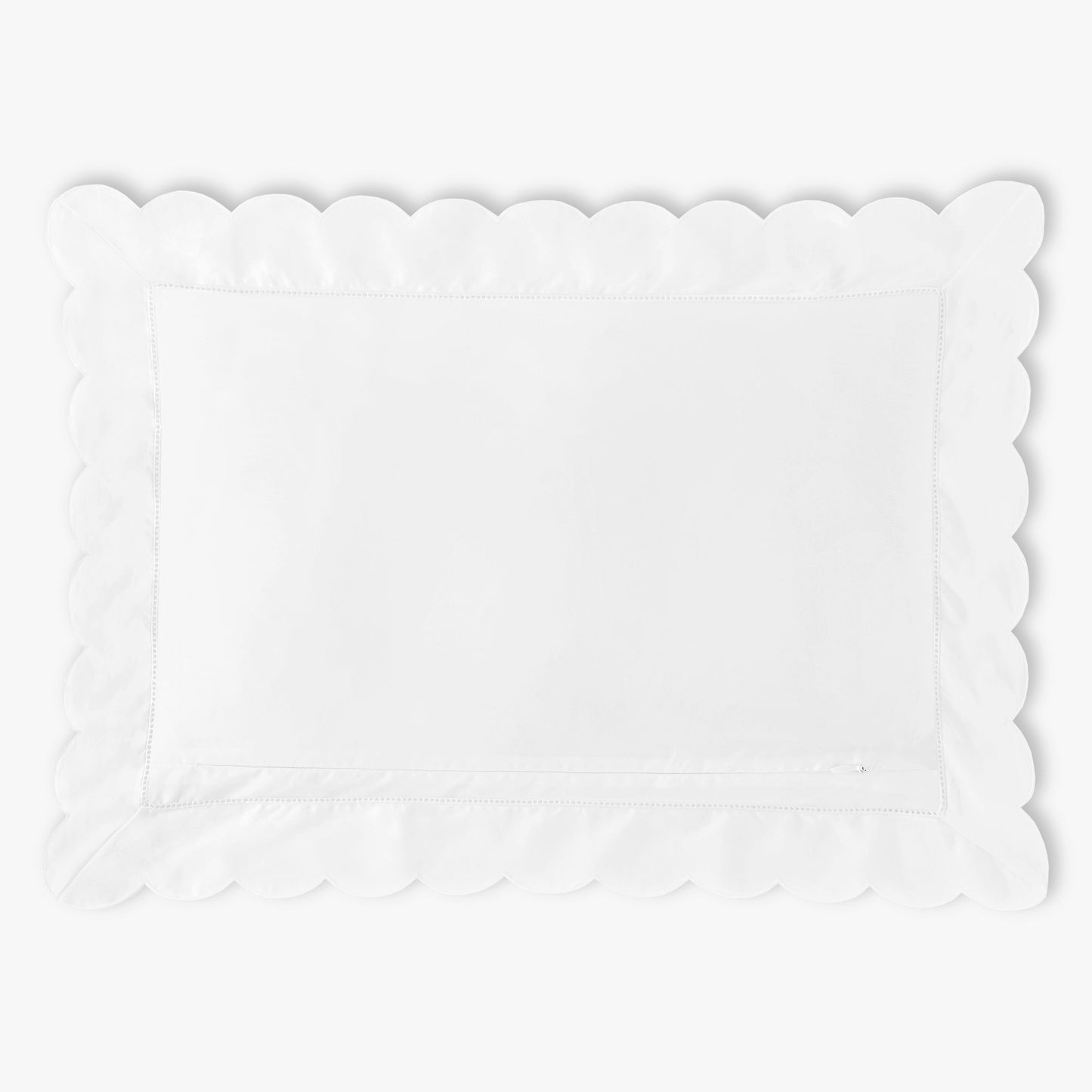 Scalloped Starlight Toddler Pillow - White