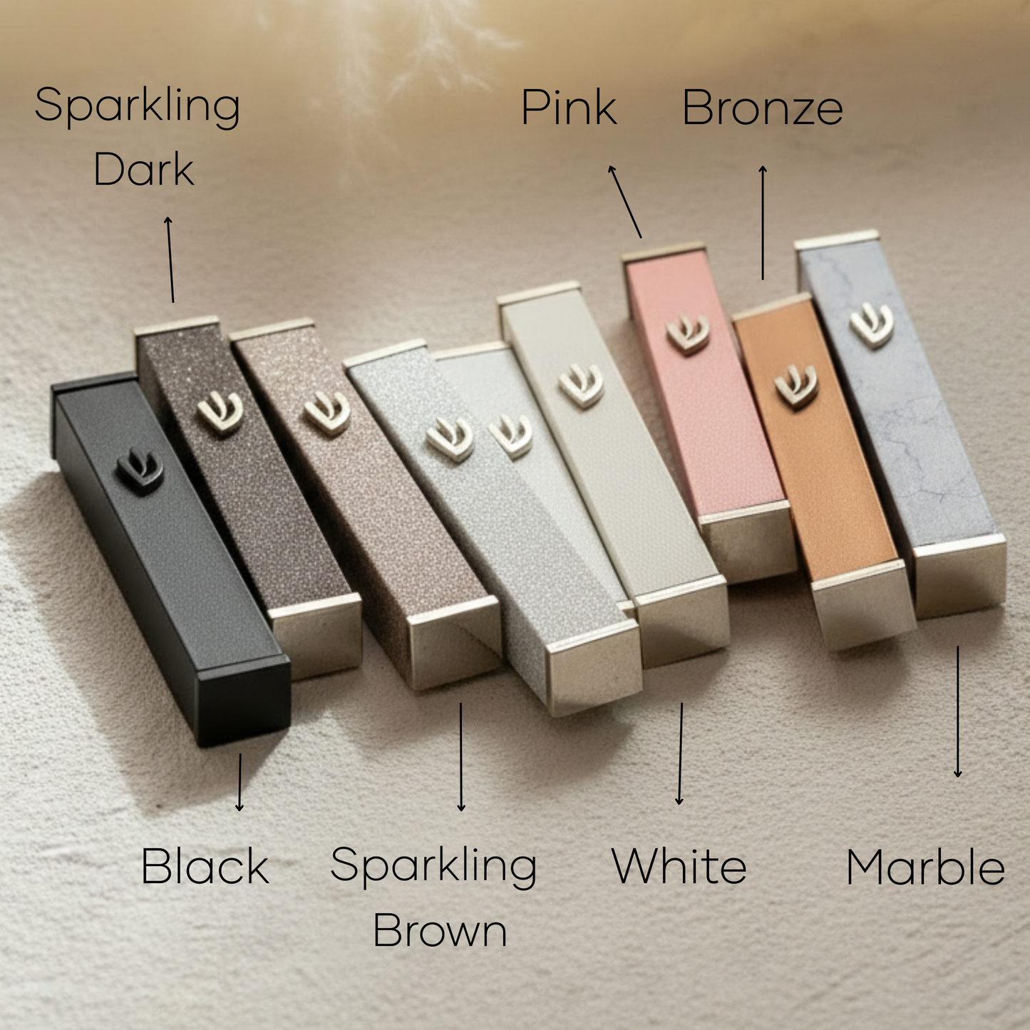 Classic Stainless Steel Mezuzah in Multiple Colors – Candy Series
