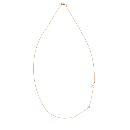 Initial Bezel Necklace