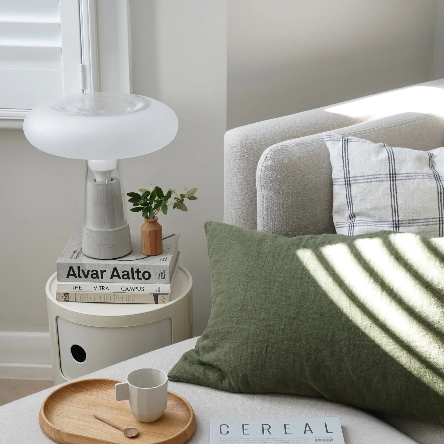Orion Lamp with Glass Top