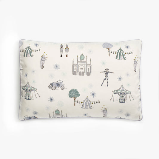 Adventures in Wonderland Toddler Pillow - Aqua