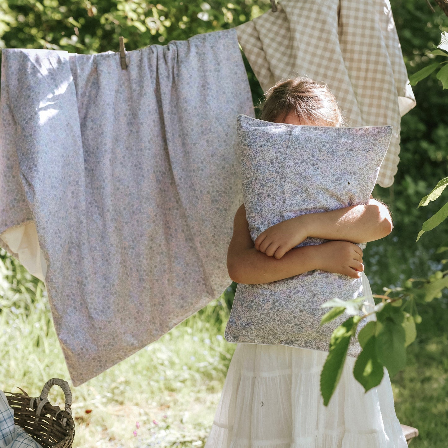 Enchanted Wildflowers Toddler Pillow - Ivory