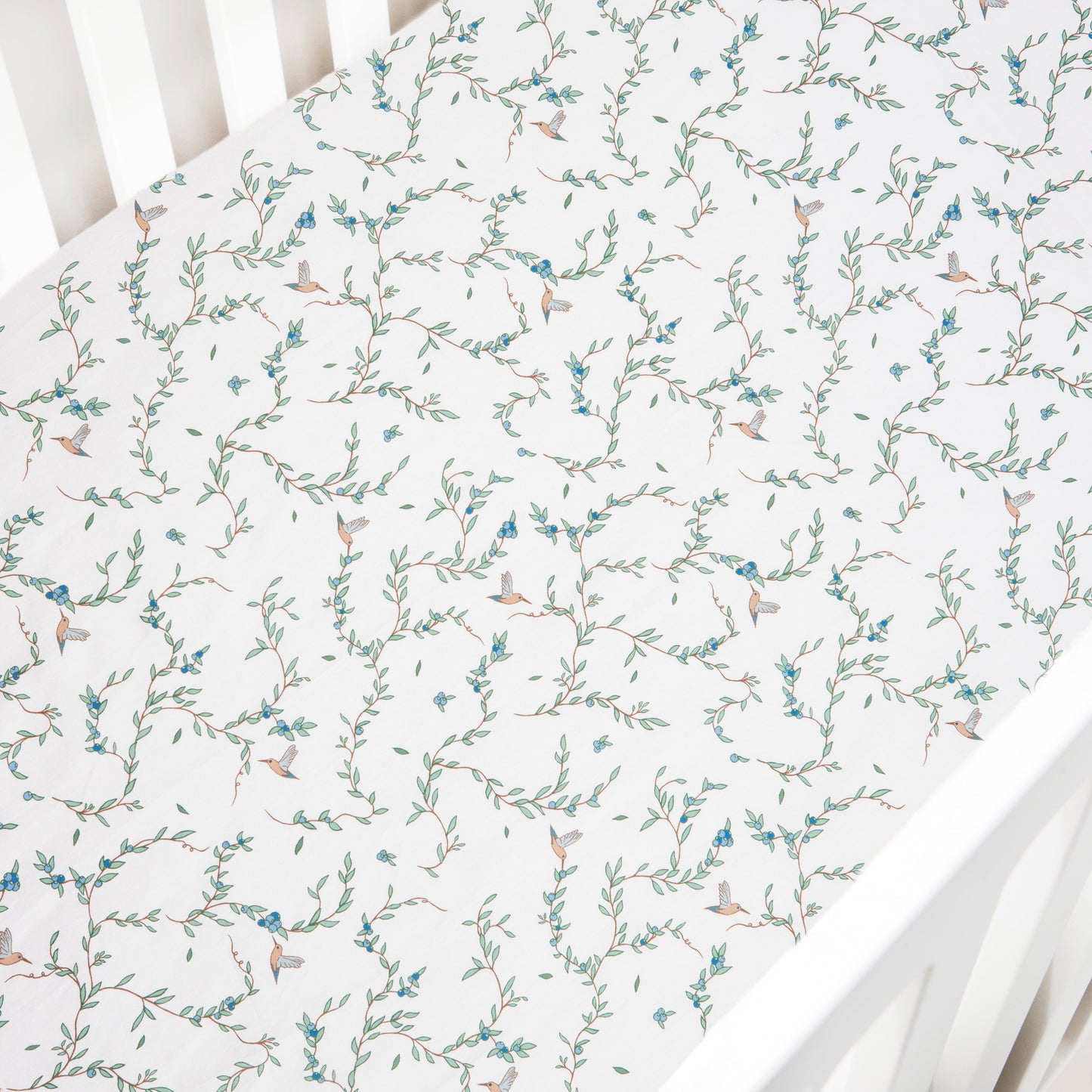 Secret Garden Crib Sheet - Ivory