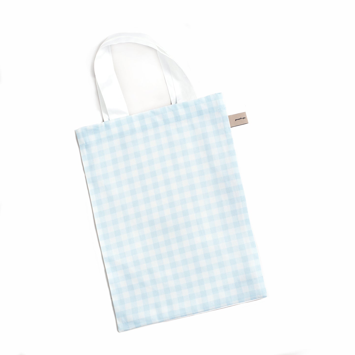 Picnic Gingham Toddler Pillow - Blue