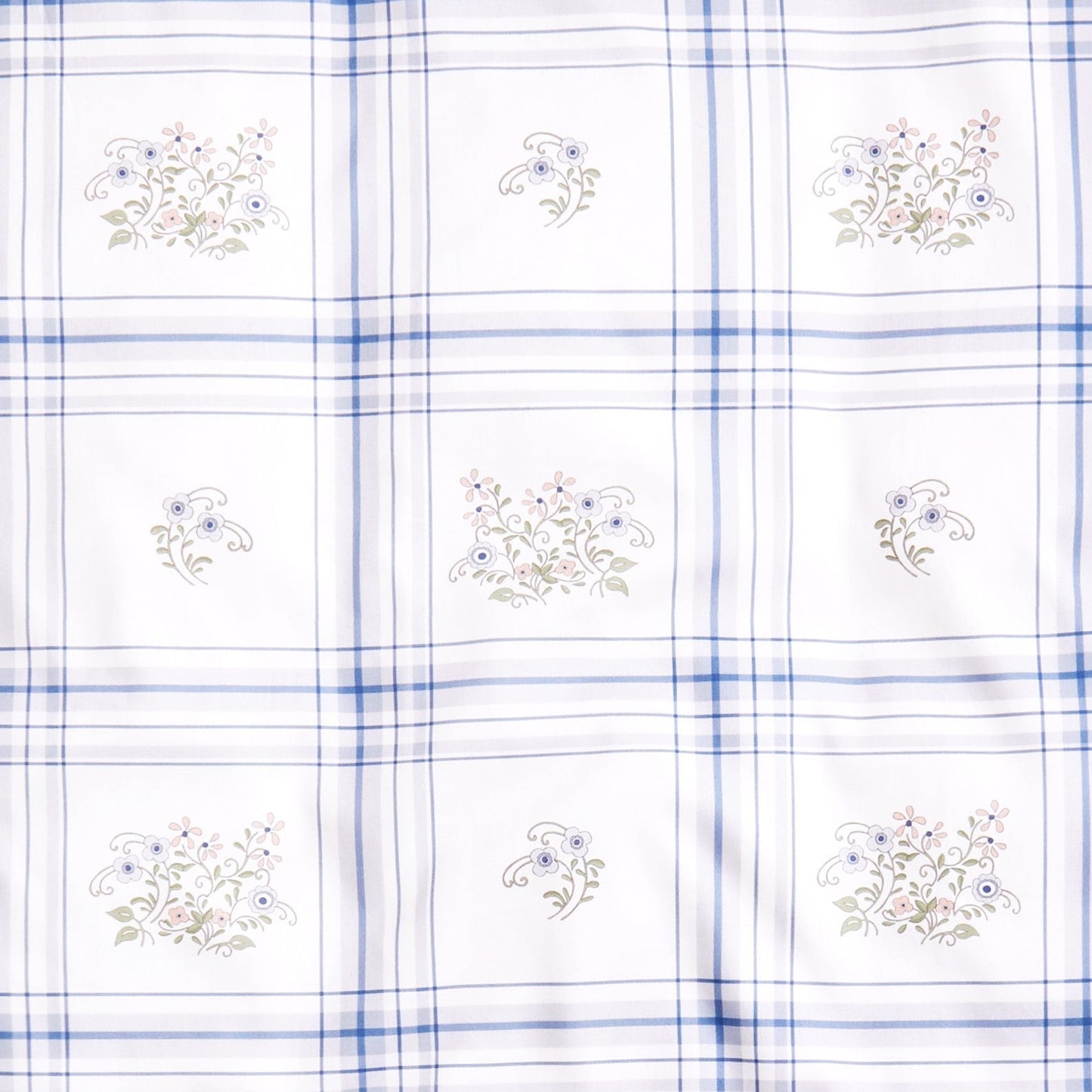 Fleur + Stripe Baby Duvet - Ivory