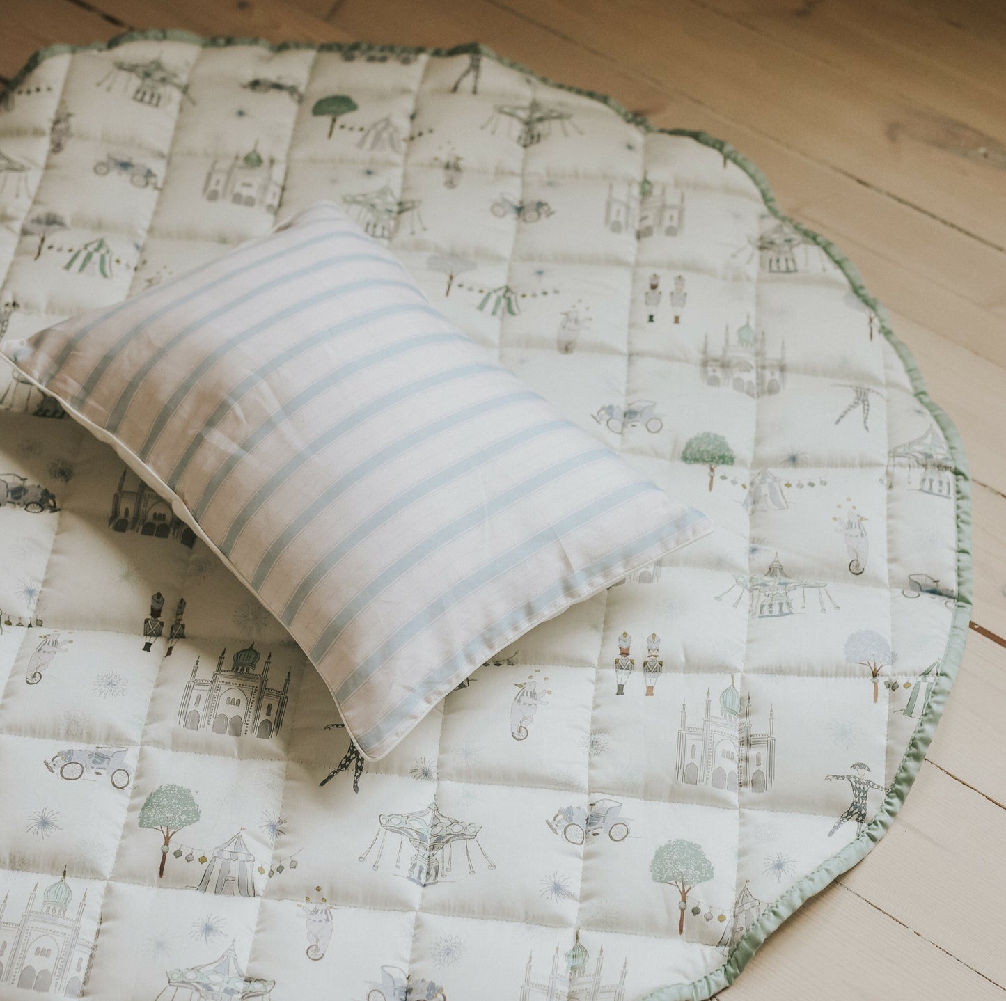 Adventures in Wonderland Play Mat - Aqua