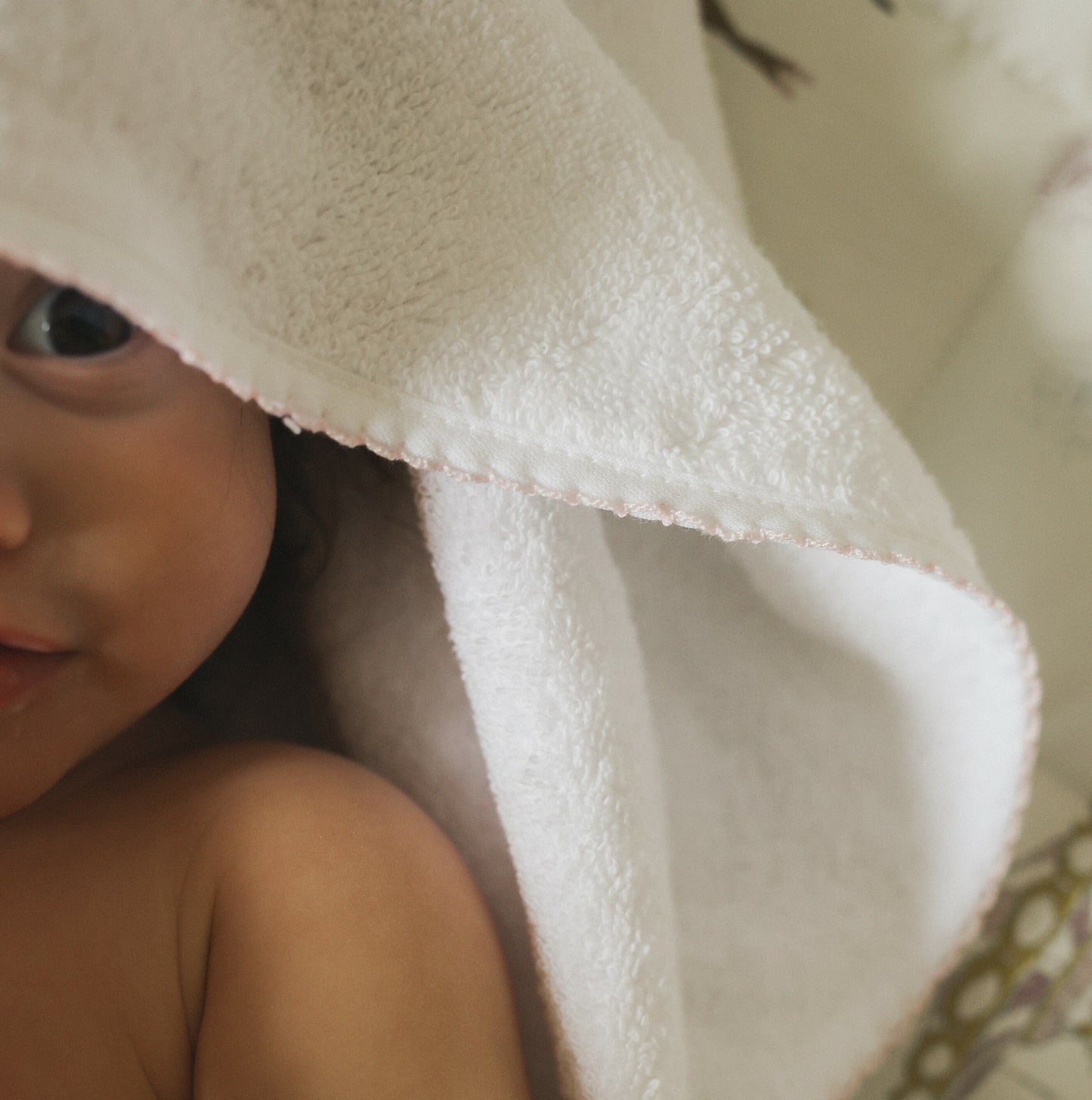 Baby Hooded Towel - Pink