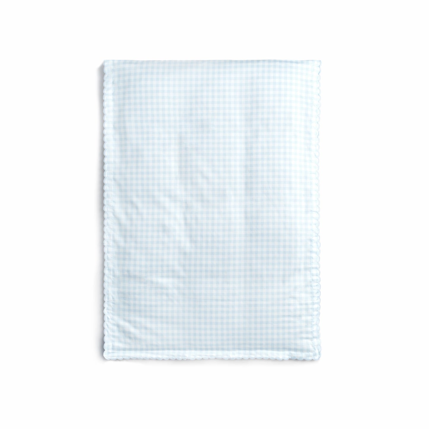 Picnic Gingham Baby Duvet - Blue