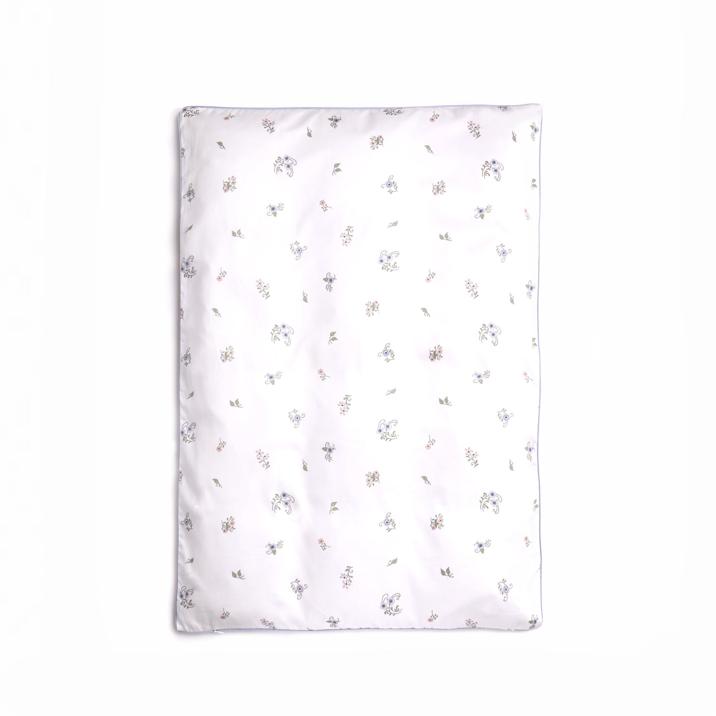 Fleur + Stripe Baby Duvet - Ivory