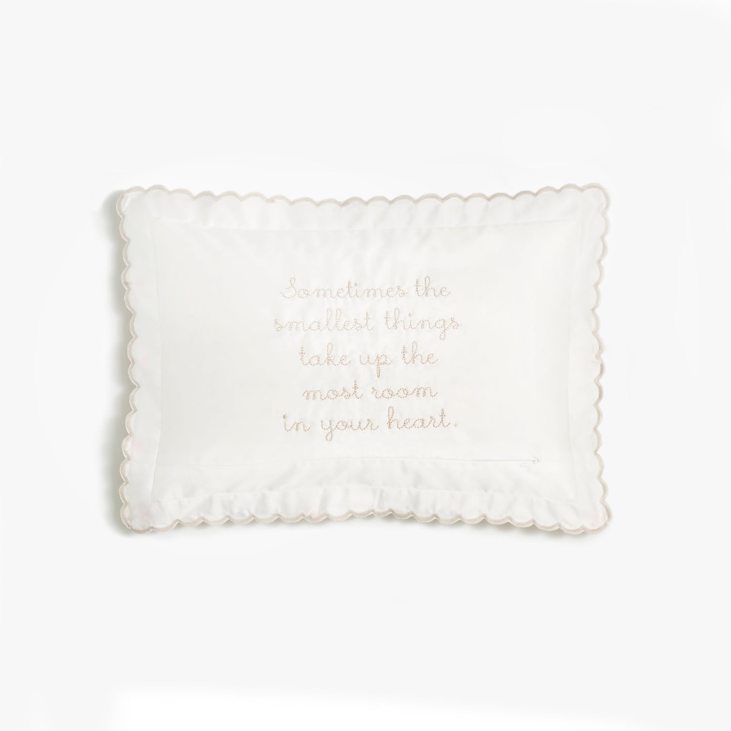 Picnic Gingham Toddler Pillow - Beige