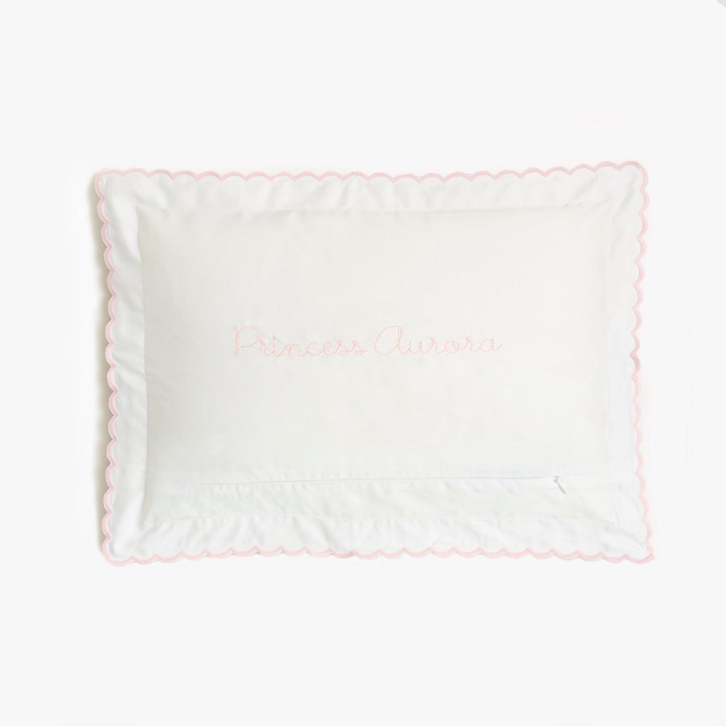 Picnic Gingham Toddler Pillow - Pink