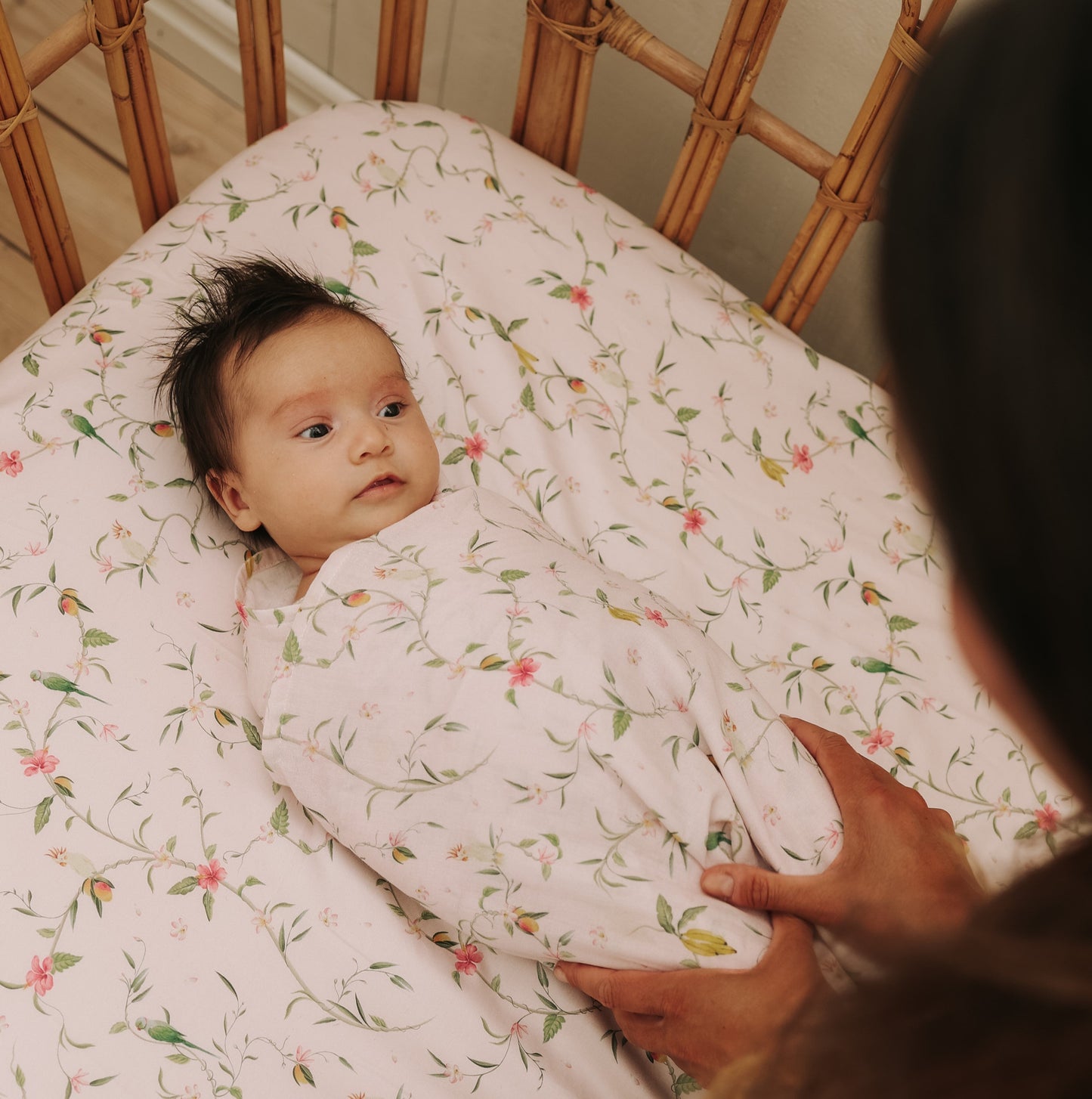 Dreaming of Paradise Swaddle - Ivory