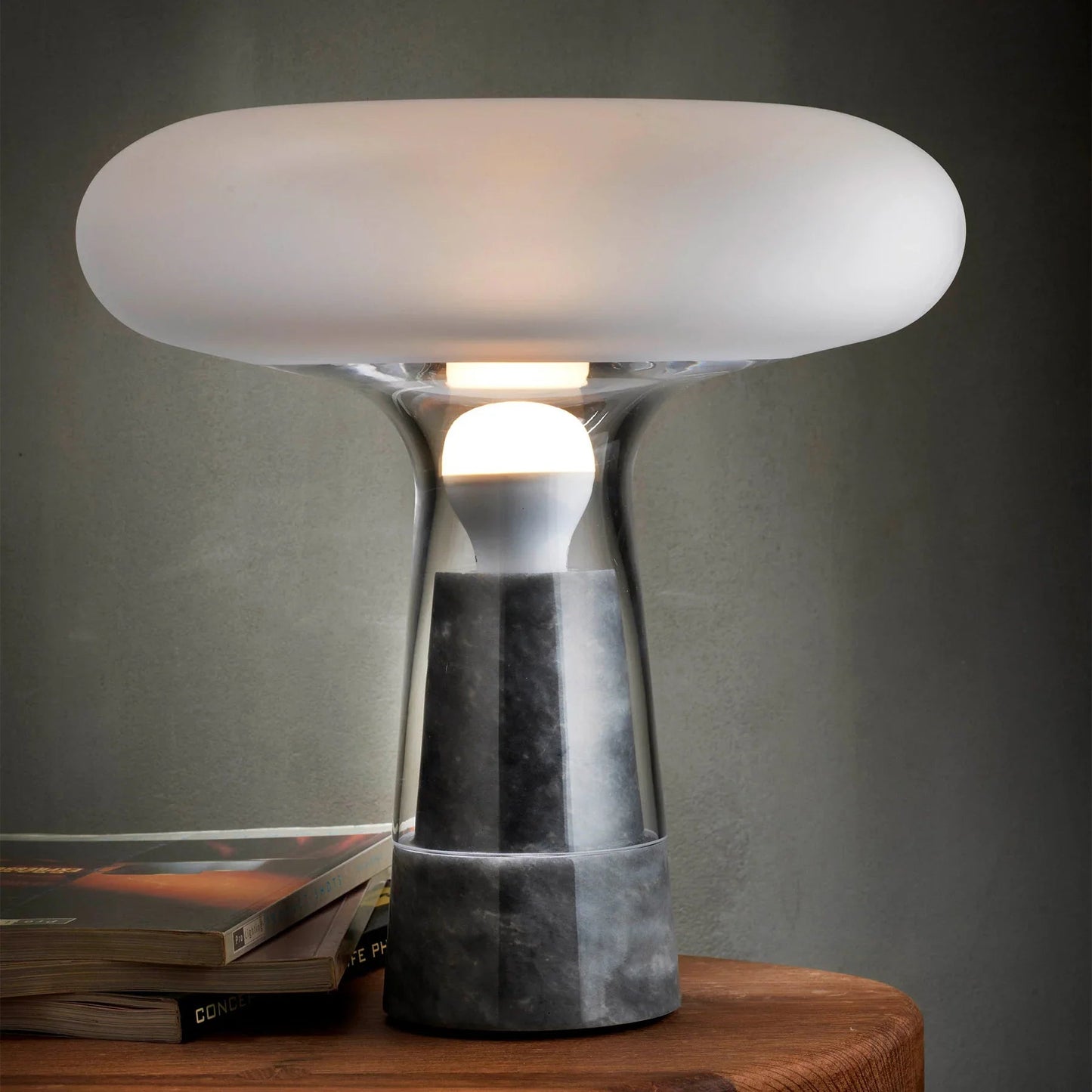 Orion Lamp with Glass Top