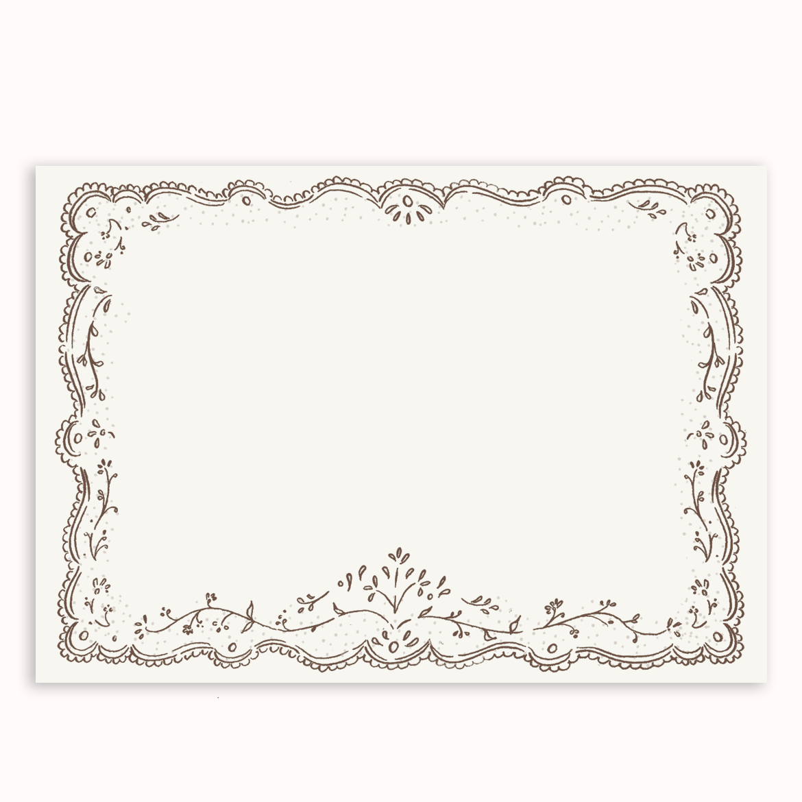 Stationery & Notepad Gifting Set- Embroidered Cocoa