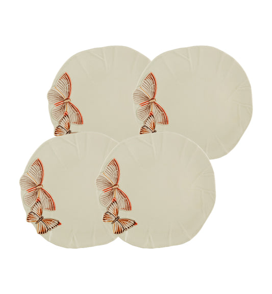 Bordallo Pinheiro Cloudy Butterflies By Cláudia Schiffer – Dinner Plate 29 cm / 11", set of 4