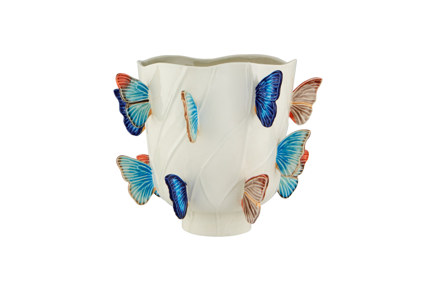 Bordallo Pinheiro Cloudy Butterflies By Cláudia Schiffer – Large Vase 29.5 cm/ 11"
