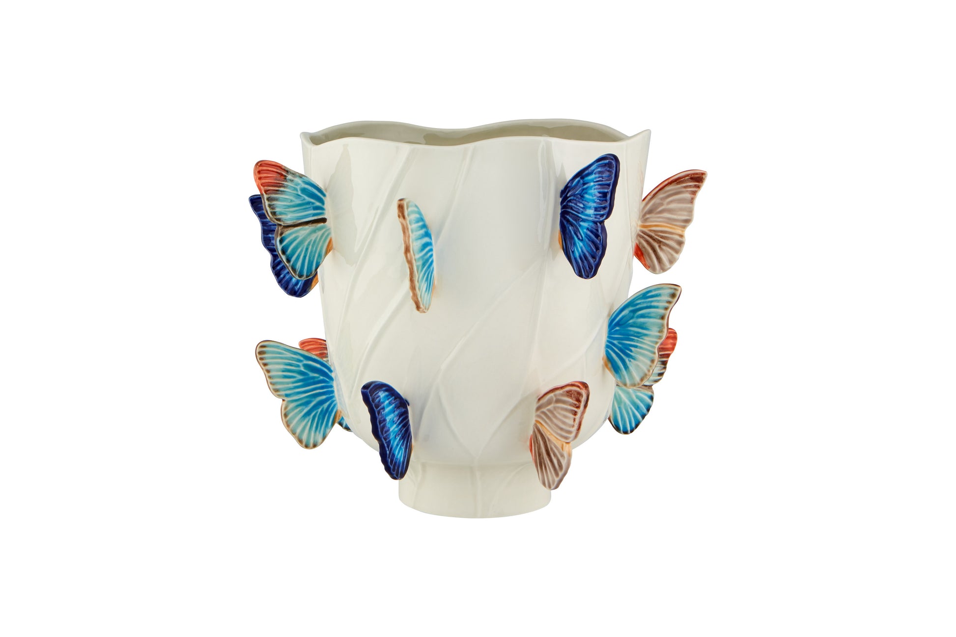 Bordallo Pinheiro Cloudy Butterflies By Cláudia Schiffer – Large Vase 29.5 cm/ 11"