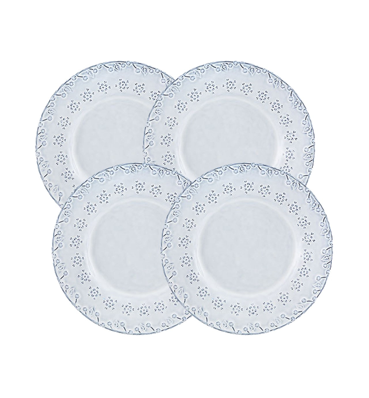 Bordallo Pinheiro Flora Antique White – Dessert Plate 23cm/ 9", set of 4