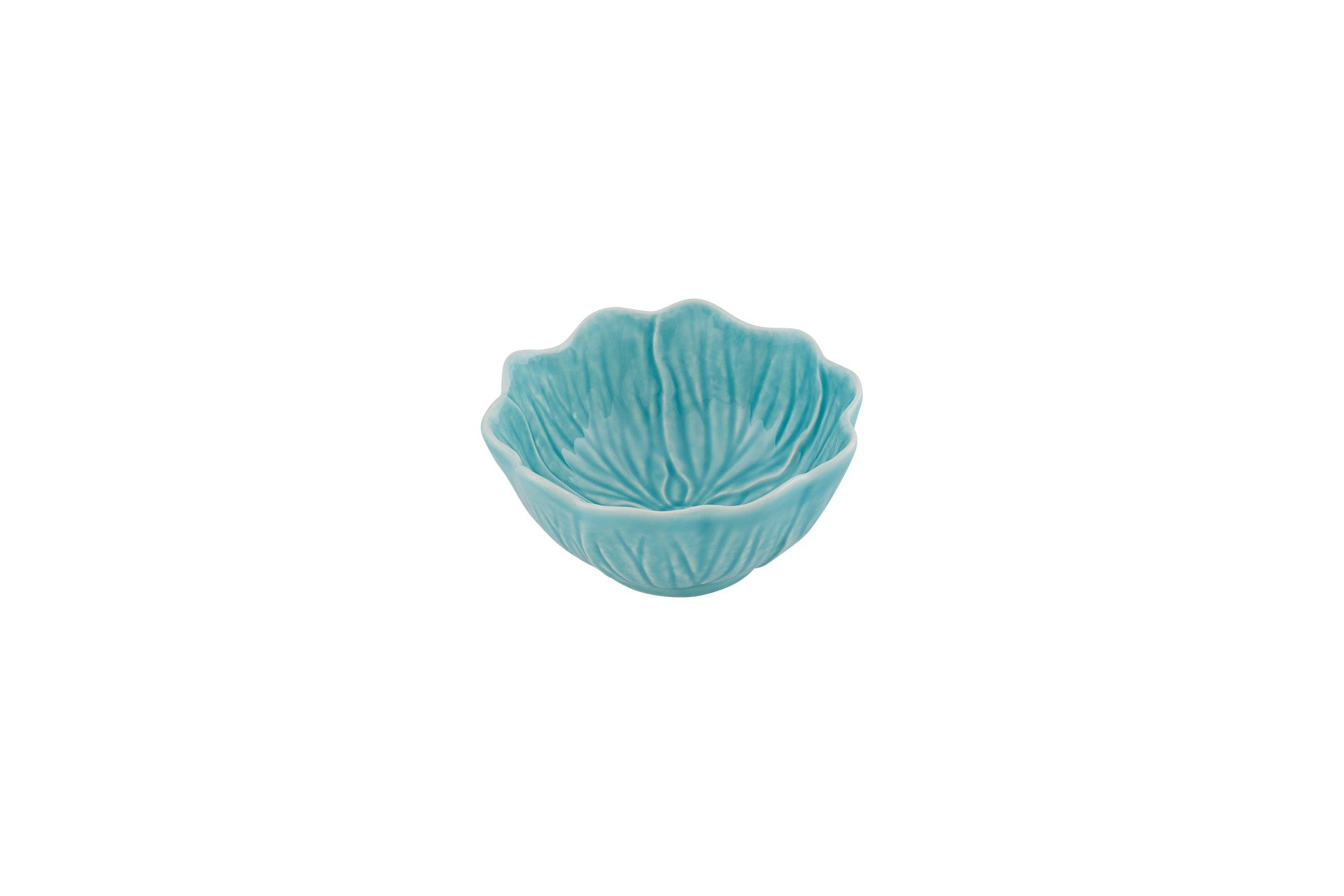 Bordallo Pinheiro Flora – Flora Small Bowls - Mixed S4 (Coral, Light Pink, Blue & Yellow)