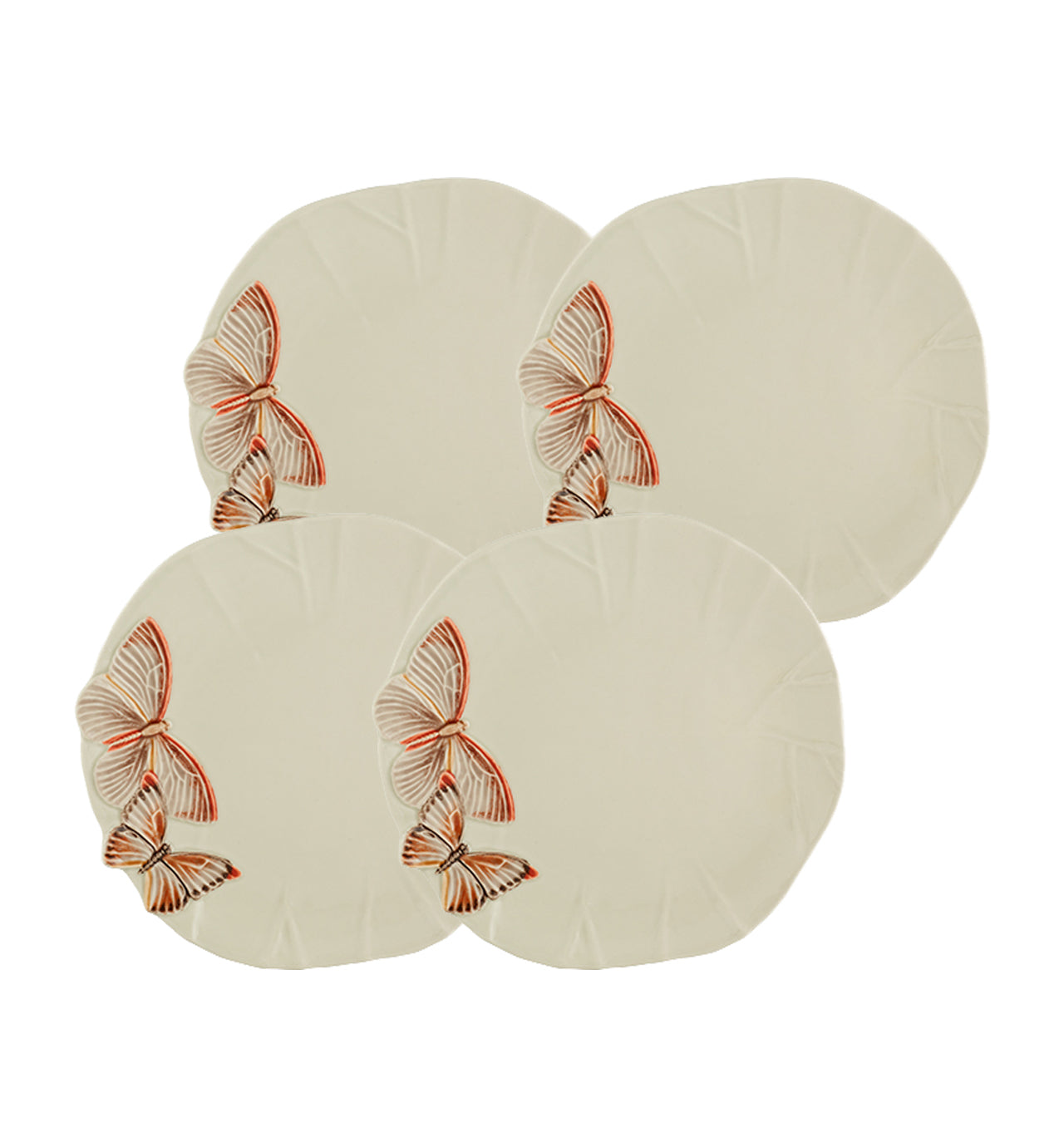 Bordallo Pinheiro Cloudy Butterflies By Cláudia Schiffer – Dinner Plate 29 cm / 11", set of 4