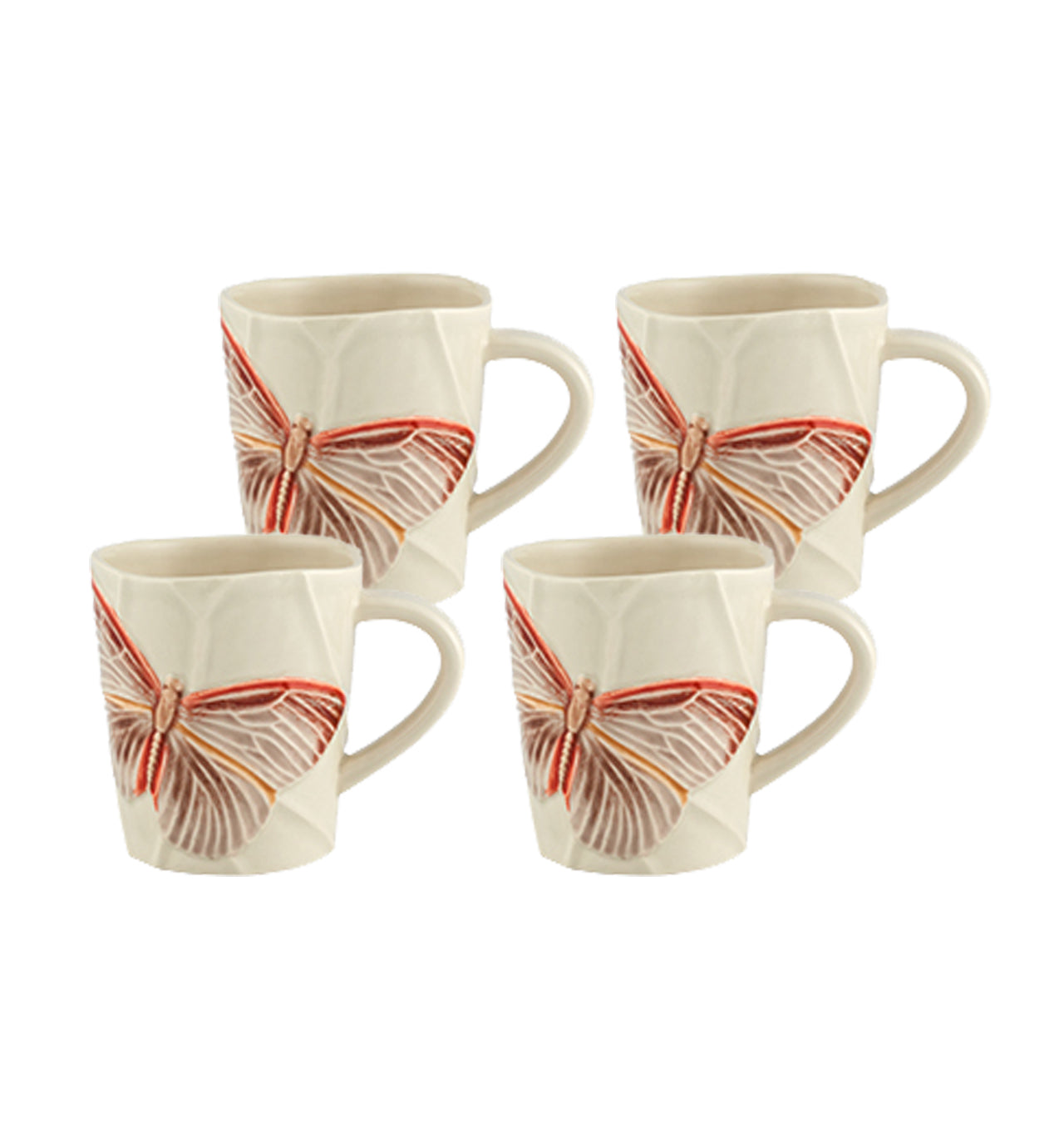 Bordallo Pinheiro Cloudy Butterflies By Cláudia Schiffer – Mug, set of 4