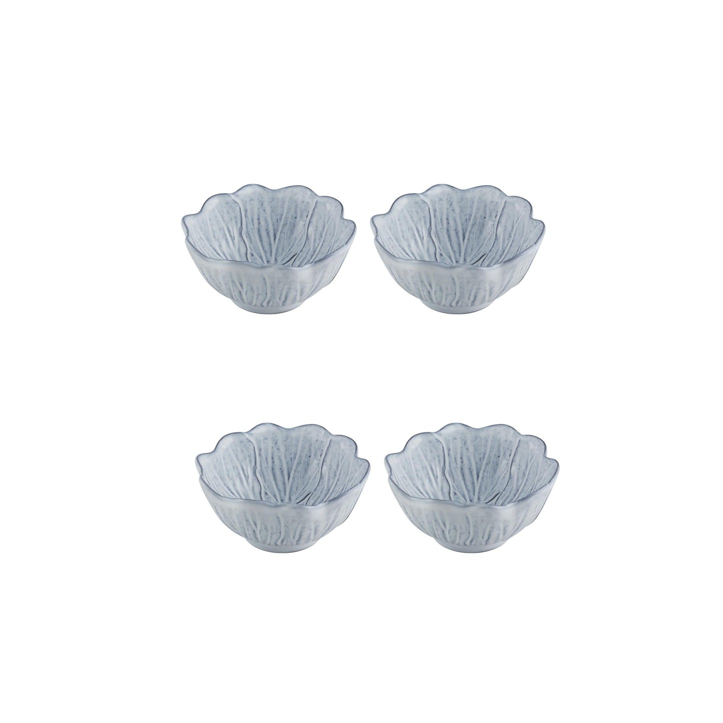 Bordallo Pinheiro Flora Antique White – Bowl 12.5 cm / 4", set of 4