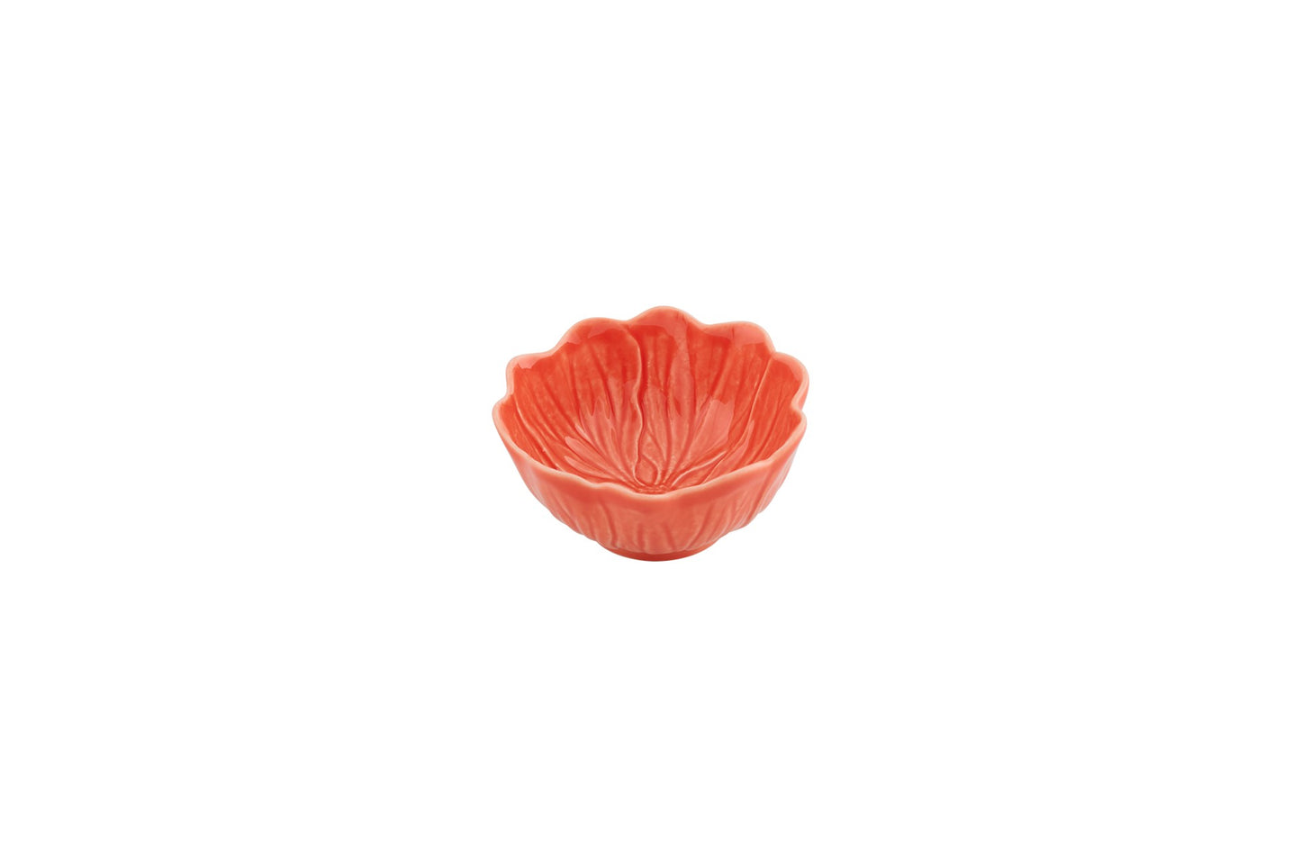 Bordallo Pinheiro Flora – Flora Small Bowls - Mixed S4 (Coral, Light Pink, Blue & Yellow)