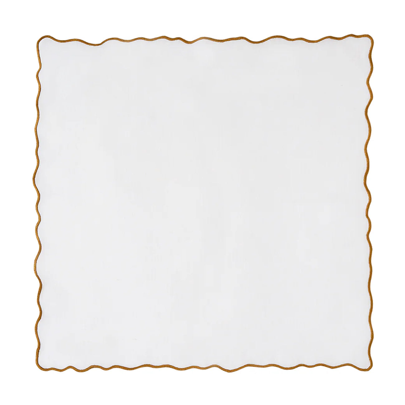 Hand Embroidered Circular Elegance Napkins 18" x 18" (Set of 4)