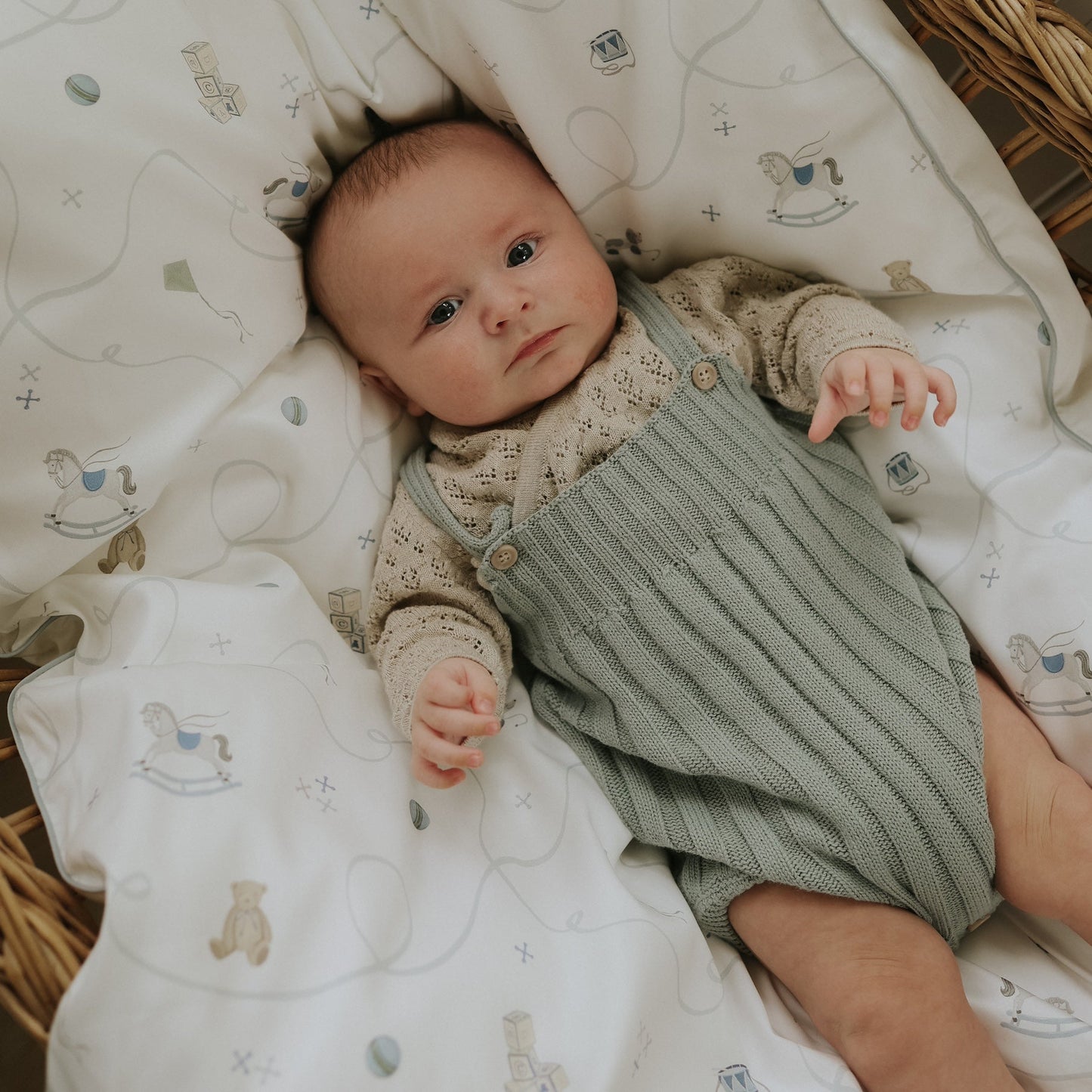 Little Toy Chest Baby Duvet - Ivory