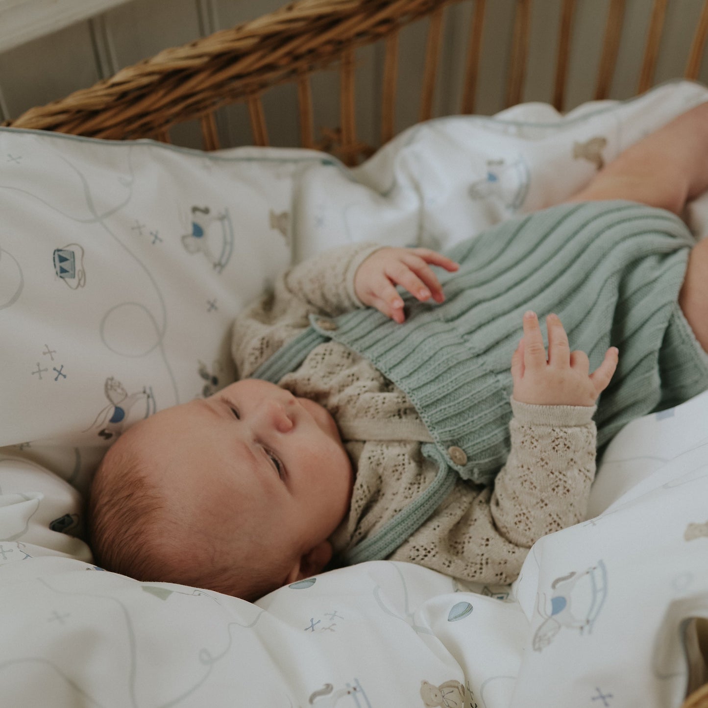 Little Toy Chest Baby Duvet - Ivory