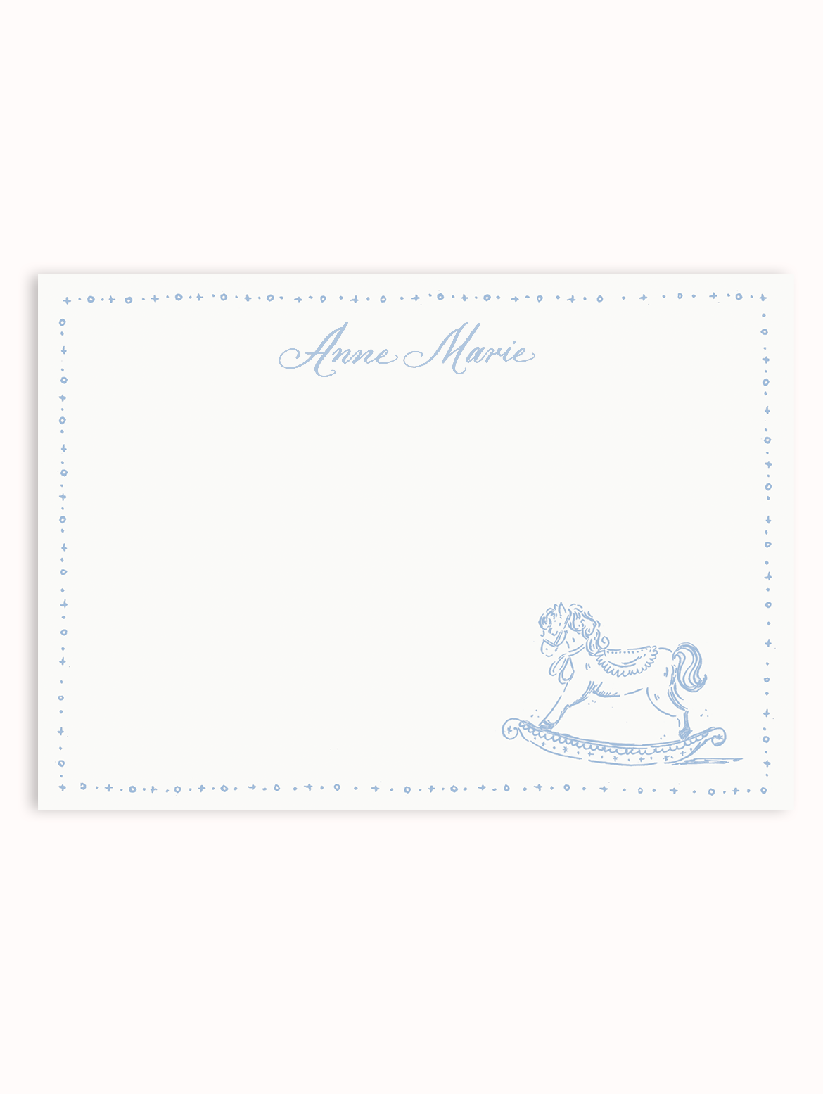 Stationery Gifting Set of 100- Rocking Horse Cocoa & Cherry