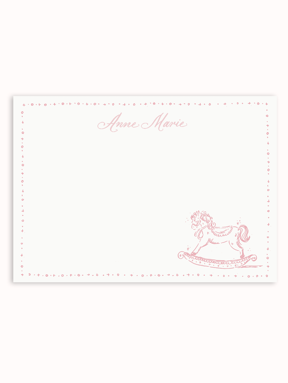 Stationery Gifting Set of 100- Rocking Horse Cocoa & Cherry