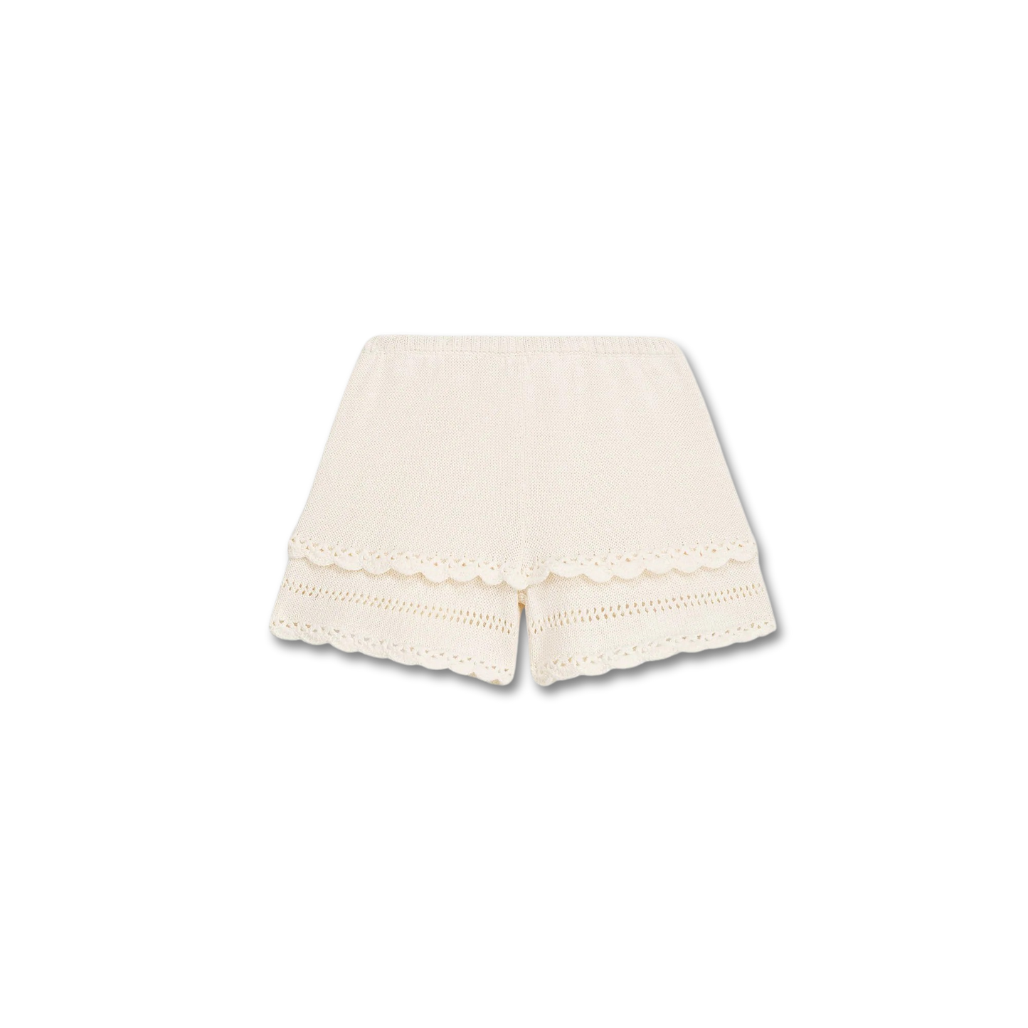 Mekylana Crochet-Trim Knit Shorts