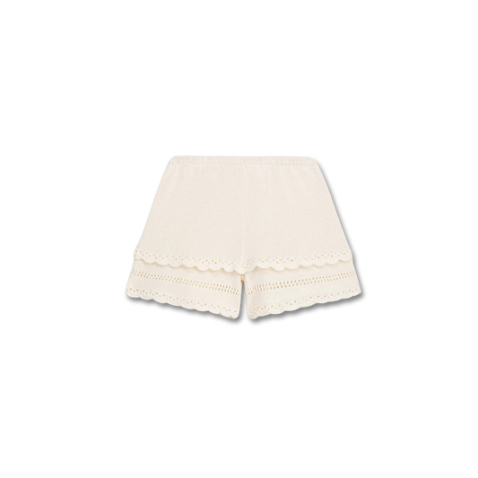 Mekylana Crochet-Trim Knit Shorts