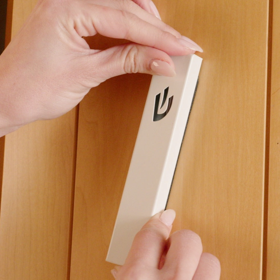 Classic Stainless Steel Mezuzah – Minimalist Judaica - Sweetheart Series
