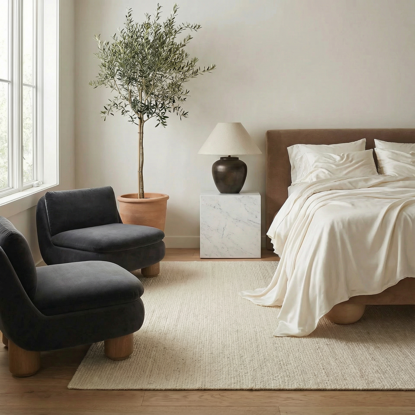 Luxe Bamboo Sheet Set- White