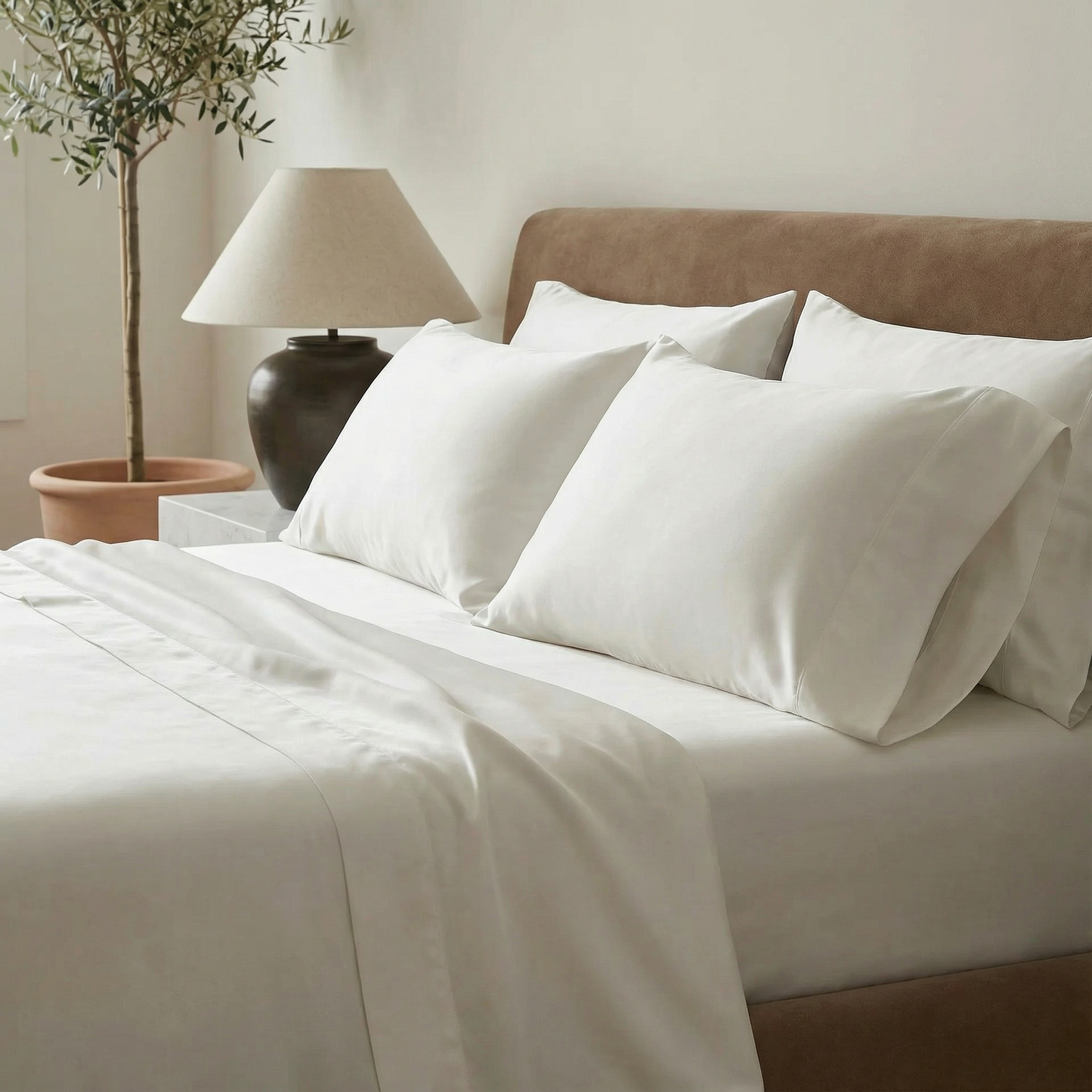 Luxe Bamboo Sheet Set- White